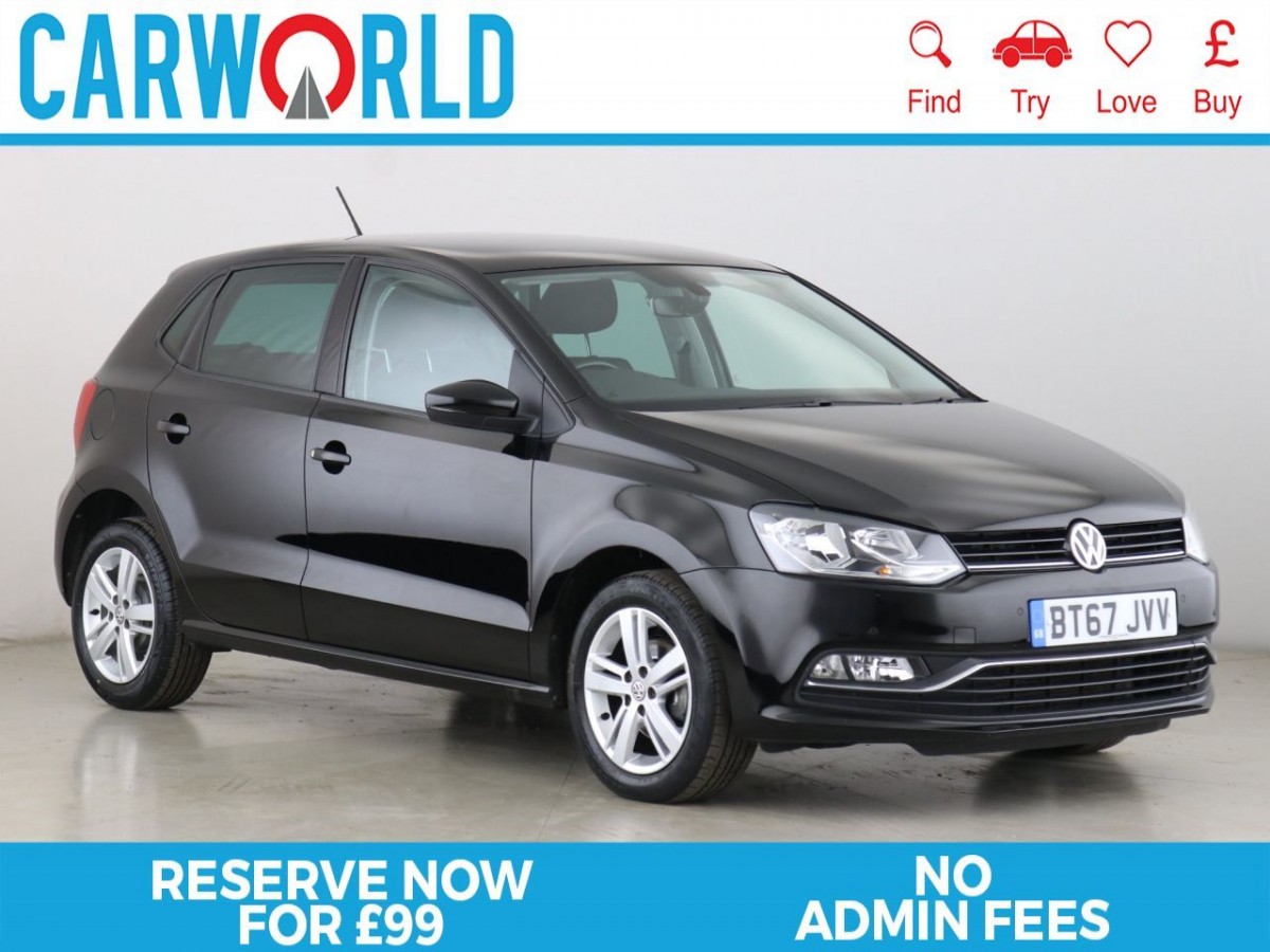 VOLKSWAGEN POLO 1.0 MATCH EDITION 5D 60 BHP - 2017 - £10,400