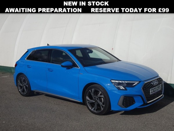 Carworld - AUDI A3 1.0 SPORTBACK TFSI S LINE MHEV 5D 109 BHP