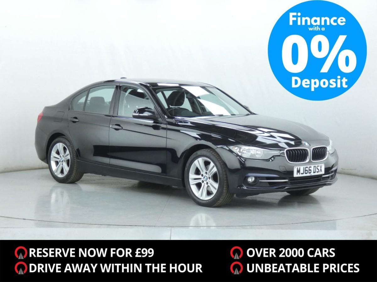 BMW 3 SERIES 2.0 320I SPORT 4D AUTO 181 BHP SALOON - 2016 - £11,990