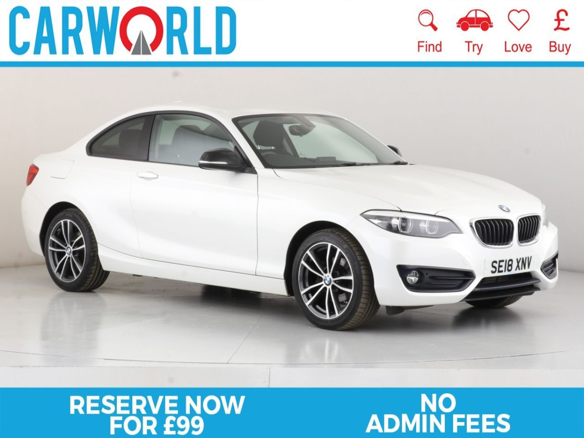 BMW 2 SERIES 1.5 218I SPORT 2D 134 BHP - 2018 - £17,400