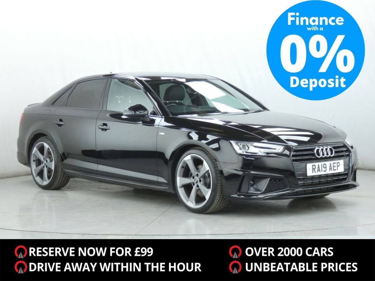 AUDI A4 2.0 TFSI BLACK EDITION MHEV 4D 148 BHP - 2019 - £13,990