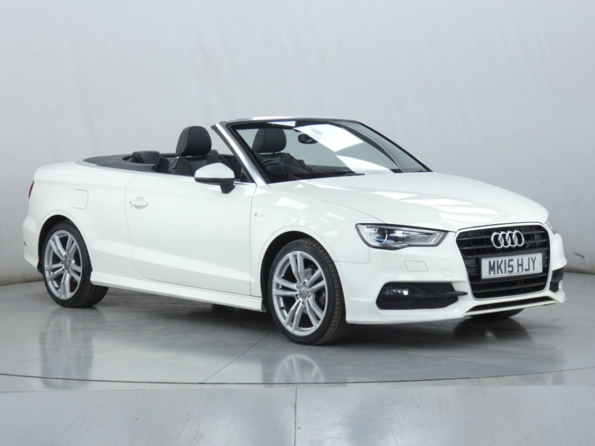 AUDI A3 2.0 TDI S LINE 2D 148 BHP CONVERTIBLE - 2015 - £8,990