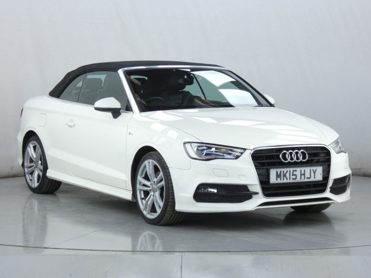 AUDI A3 2.0 TDI S LINE 2D 148 BHP CONVERTIBLE - 2015 - £8,990