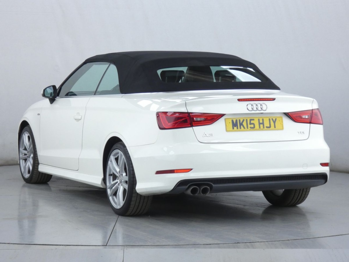 AUDI A3 2.0 TDI S LINE 2D 148 BHP CONVERTIBLE - 2015 - £8,990