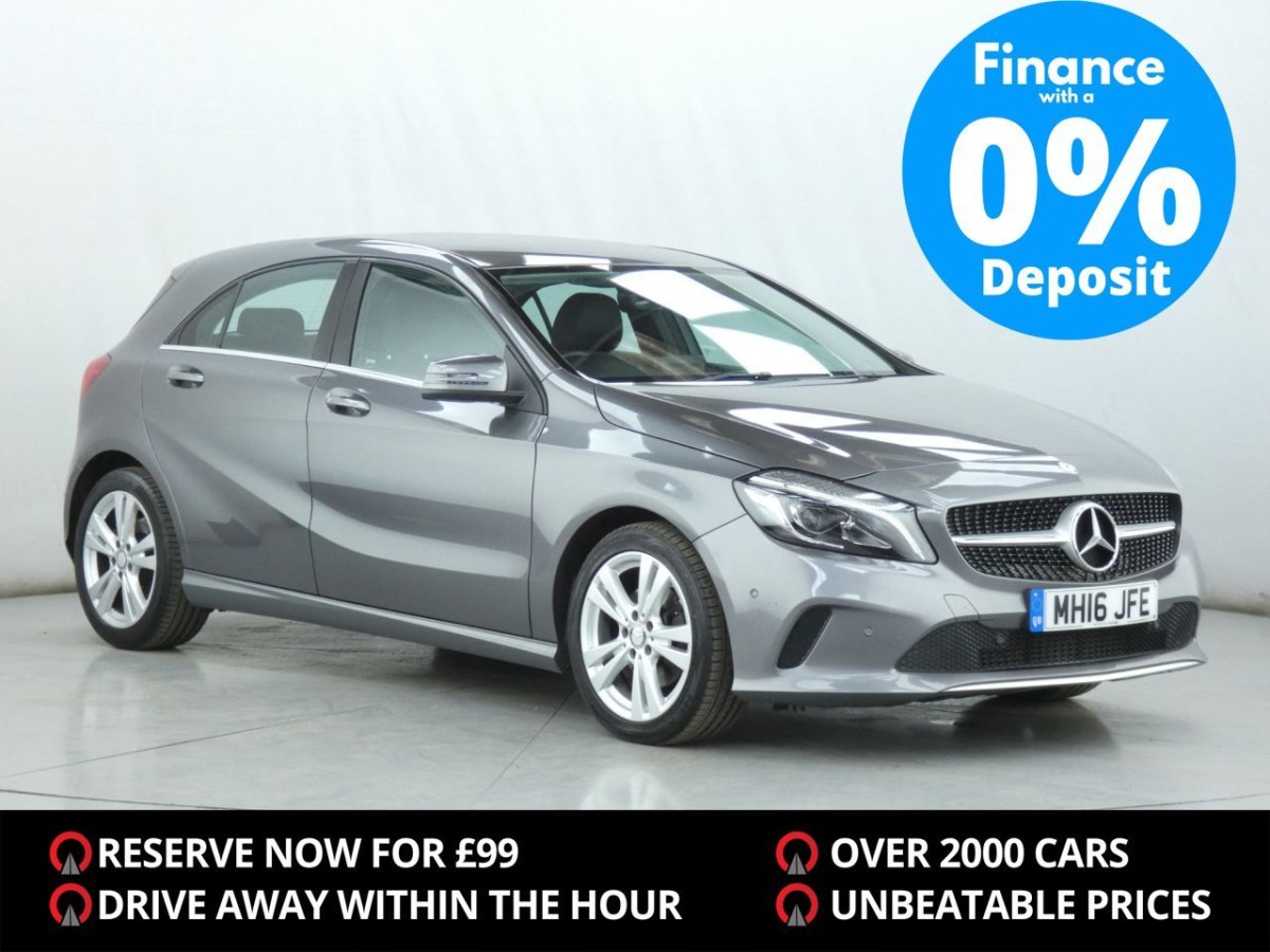 MERCEDES-BENZ A-CLASS 1.6 A200 BLUEEFFICIENCY SPORT 5D 156 BHP - 2016 - £8,990