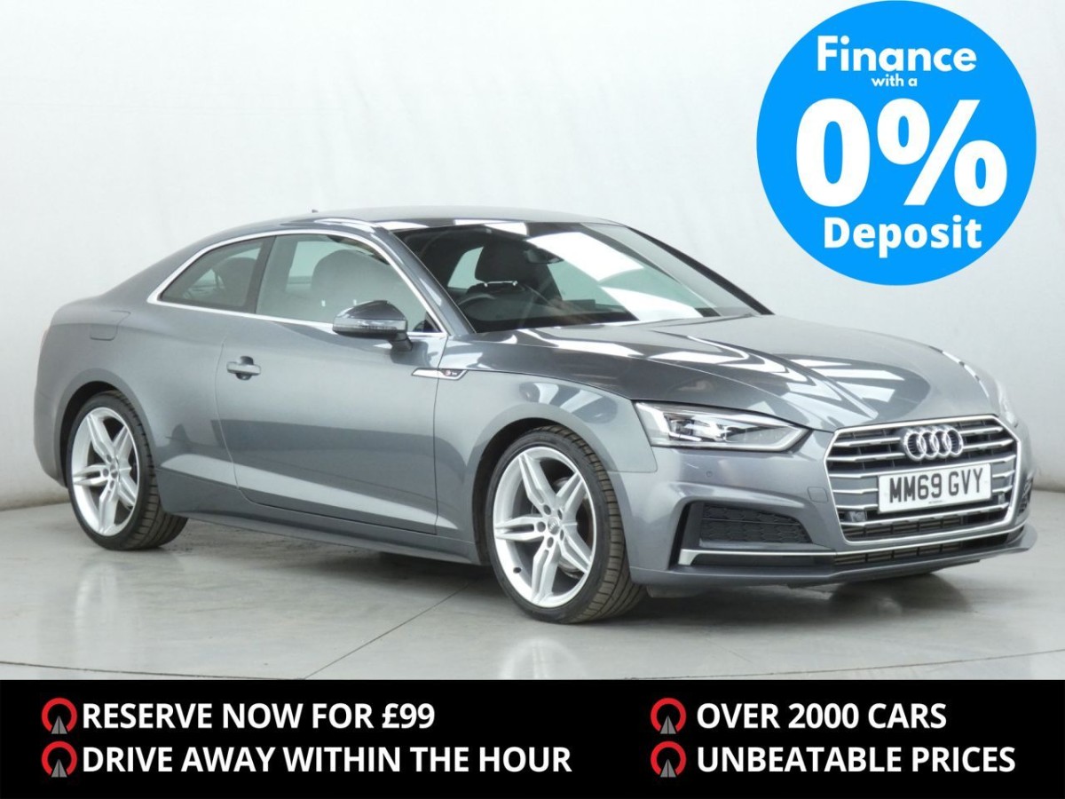 AUDI A5 2.0 TFSI S LINE MHEV 2D AUTO 148 BHP COUPE - 2019 - £17,990