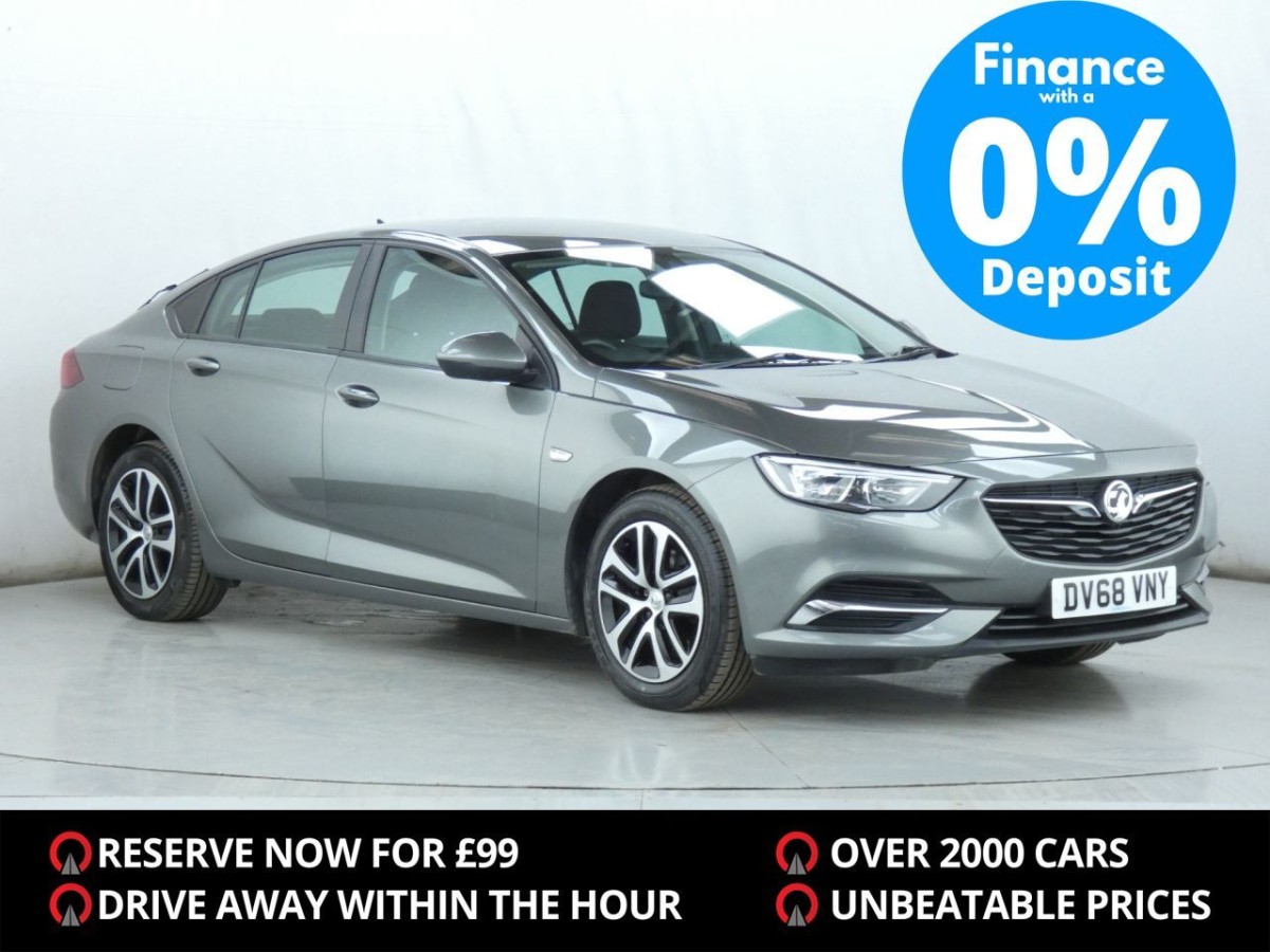 VAUXHALL INSIGNIA GRAND SPORT 1.6 DESIGN NAV 5D 109 BHP - 2018 - £7,700