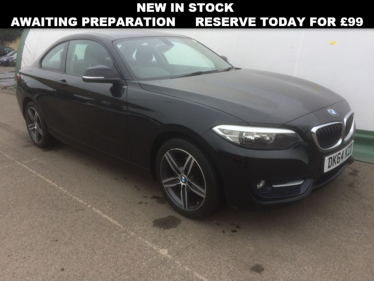 BMW 2 SERIES 2.0 218D SPORT 2D 141 BHP - 2014 - £12,490