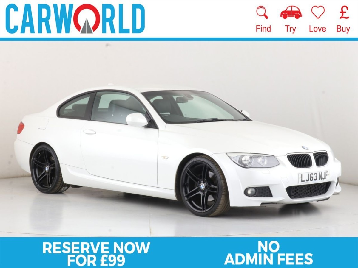 BMW 3 SERIES 2.0 320D M SPORT 2D 181 BHP - 2013 - £8,990