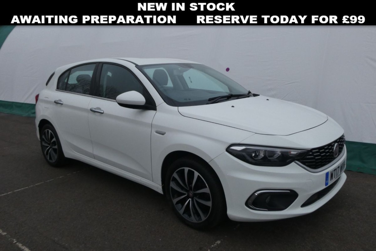 FIAT TIPO 1.4 LOUNGE 5D 94 BHP - 2017 - £8,400
