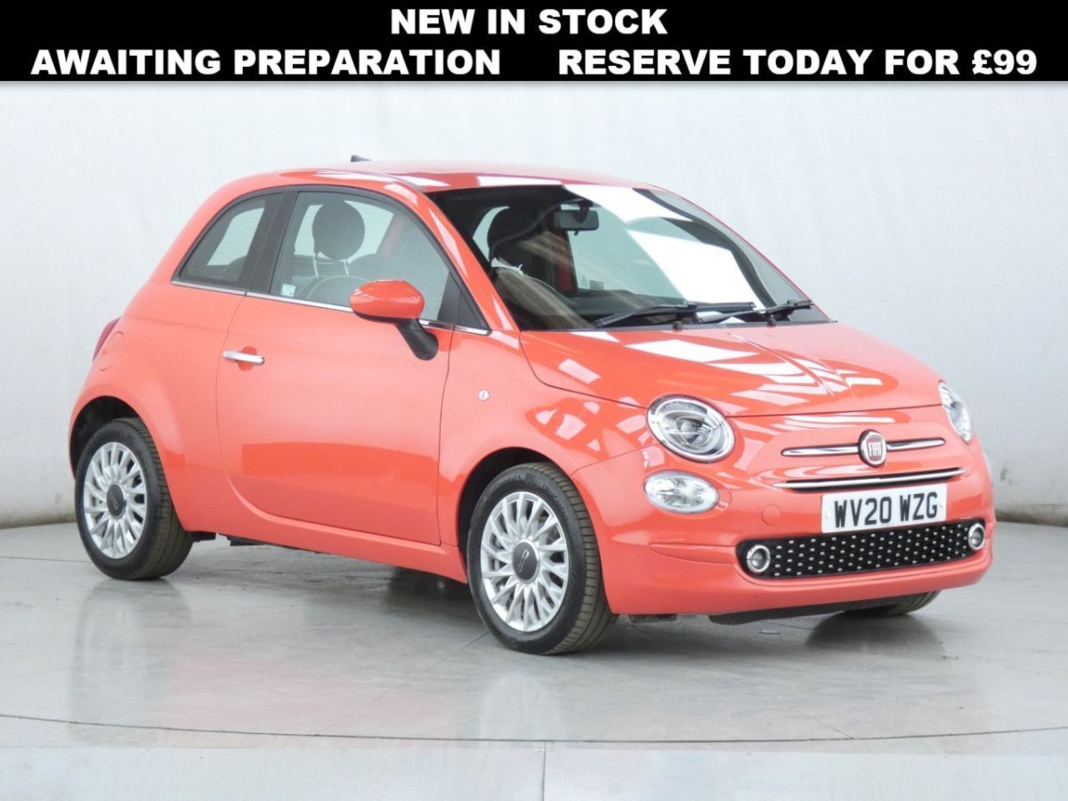 FIAT 500 1.2 LOUNGE 3D 69 BHP - 2020 - £6,700