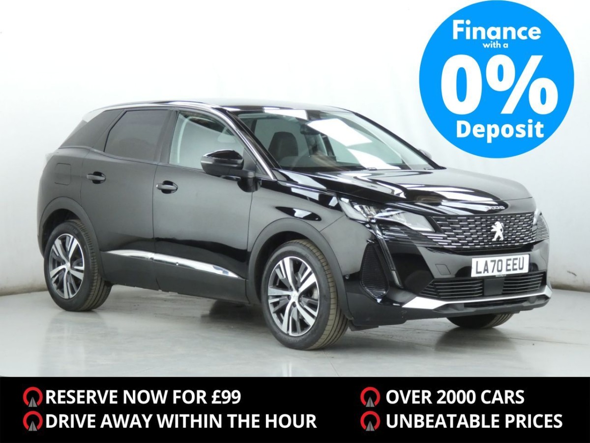 PEUGEOT 3008 1.2 PURETECH S/S ALLURE 5D 129 BHP - 2021 - £18,400